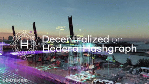 Aerial View Harbor Decentralized On Hedera Hashgraph GIF