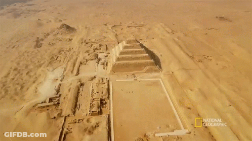 Aerial View Of Ancient Pyramid National Geographic GIF