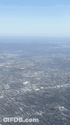 Aerial View Of City And Surroundings GIF