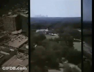 Aerial View Of City Buildings GIF