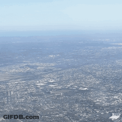 Aerial View Of City With Seagarita GIF