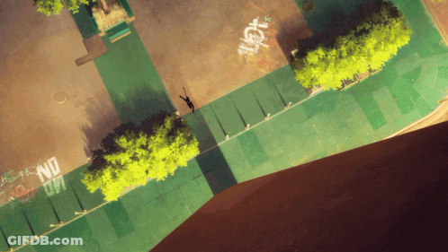 Aerial View Of Park With Word No GIF