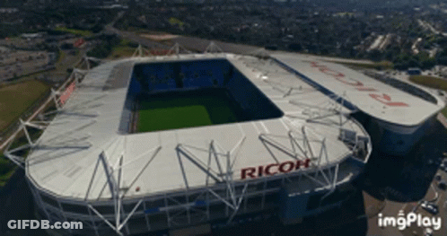 Aerial View Of Stadium With Ricoh GIF