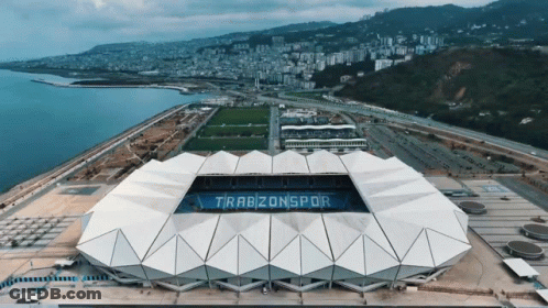 Aerial View Of Stadium With Trabzonspor GIF