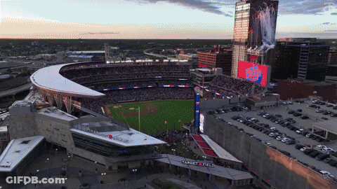 Aerial View Of Target Field Baseball Stadium GIF