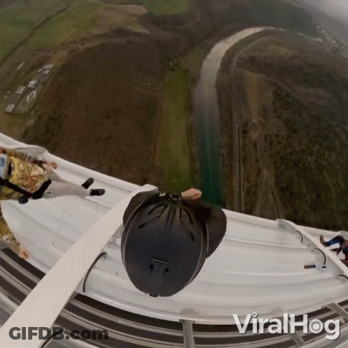 Aerial View Person On Bridge ViralHog GIF