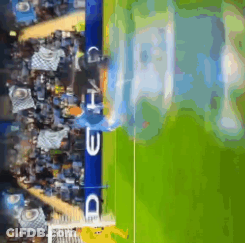Aerial View Soccer Field Delhi Sign GIF