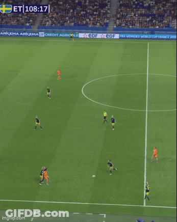 Aerial View Soccer Field With Credit Agricole And EDF Ads GIF