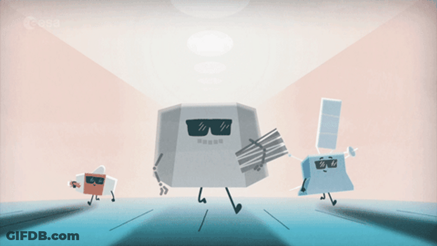 Aerospace Cool Characters GIF