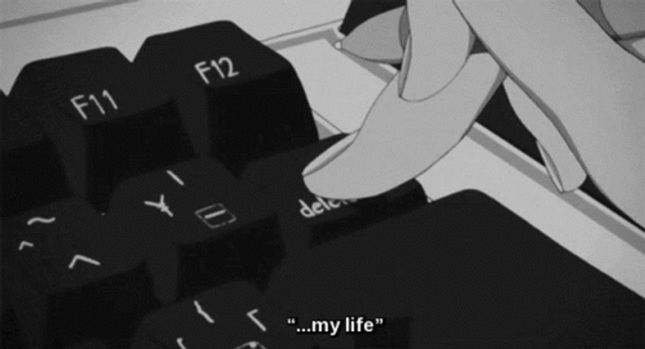 Aesthetic Anime Delete My Life GIF