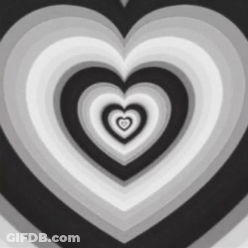 Aesthetic Background Black And White Heart GIF