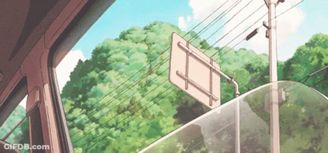 Aesthetic Background Riding The Bus GIF