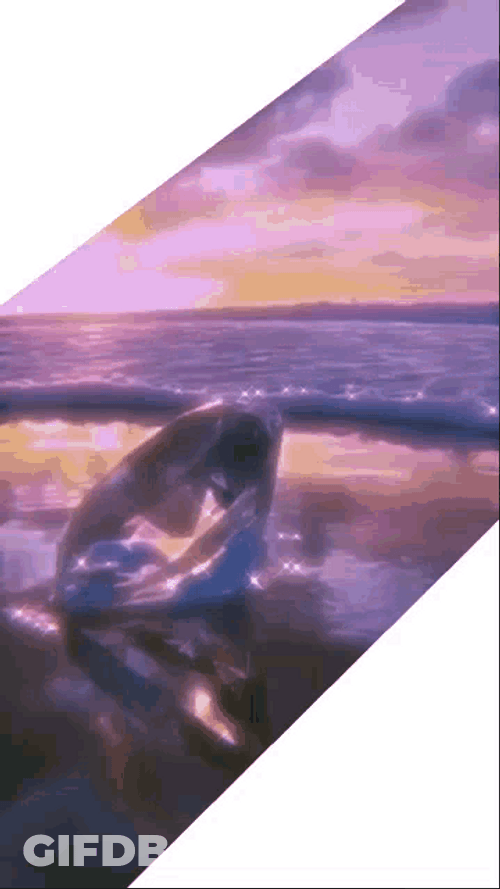 Aesthetic Diamond On Beach GIF