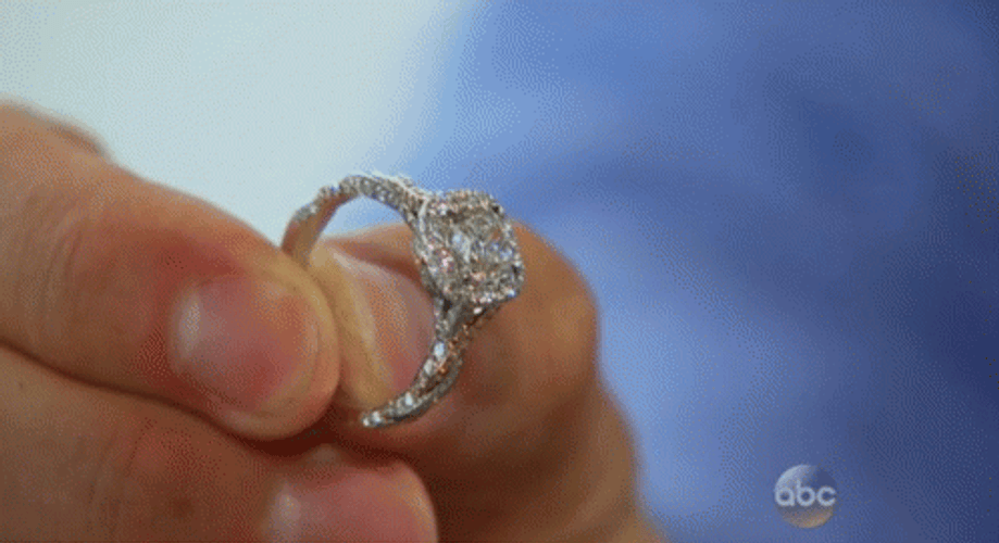 Aesthetic Diamond Wedding Ring GIF