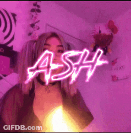 Aesthetic Girl Ash GIF