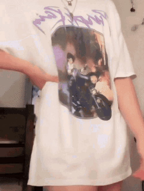 Aesthetic Girl In White GIF