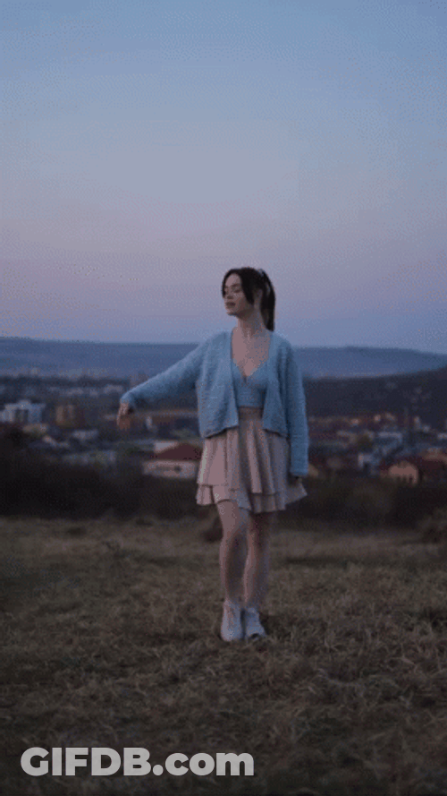 Aesthetic Girl Tweaking GIF