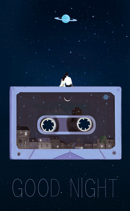 Aesthetic Good Night GIF
