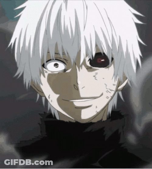 Aesthetic Kaneki Glitch GIF