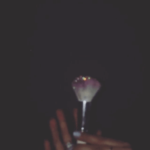 Aesthetic Makeup Brush Glitter GIF