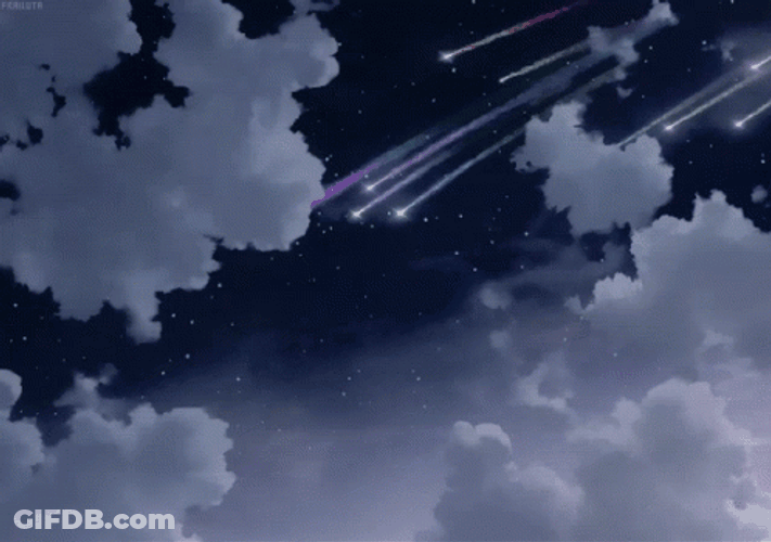 Aesthetic Meteor Shower GIF
