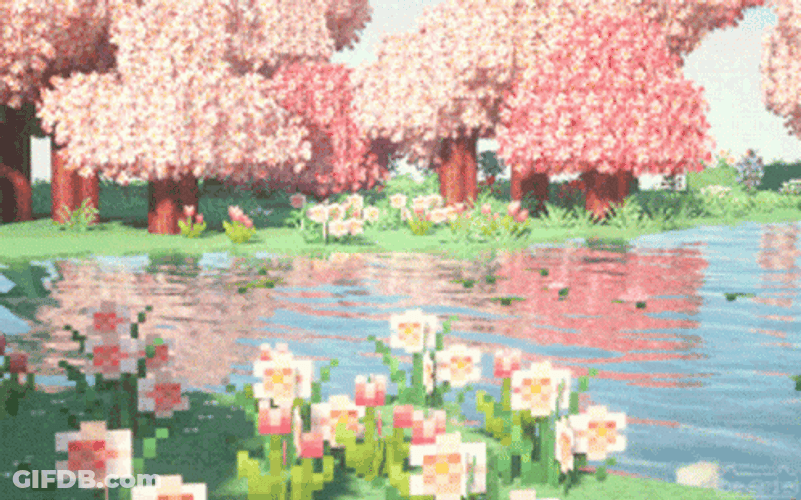 Aesthetic Minecraft Game GIF