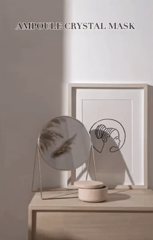 Aesthetic Minimalist Room Mirror With Frame GIF