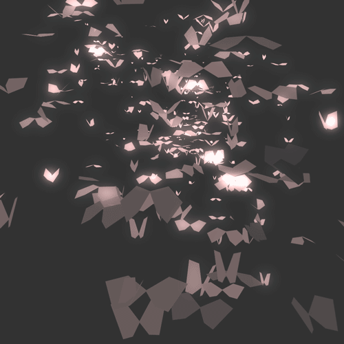 Aesthetic Paper Butterflies GIF