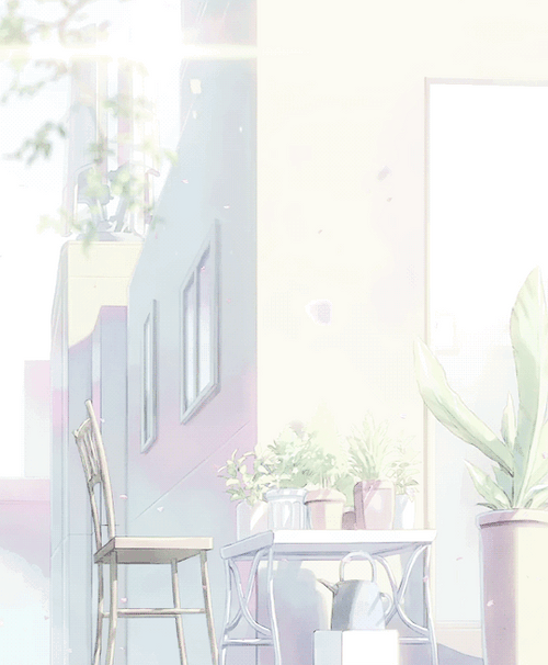 Aesthetic Pastel Anime Scenery GIF