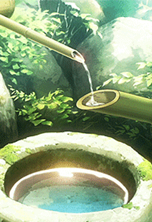 Aesthetic PFP Bamboo Faucet GIF