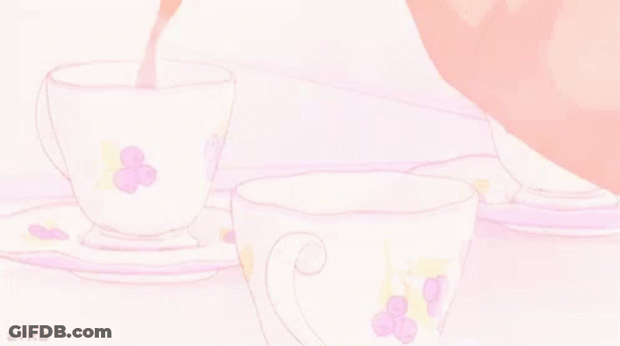 Aesthetic Pink Boston Tea Party GIF