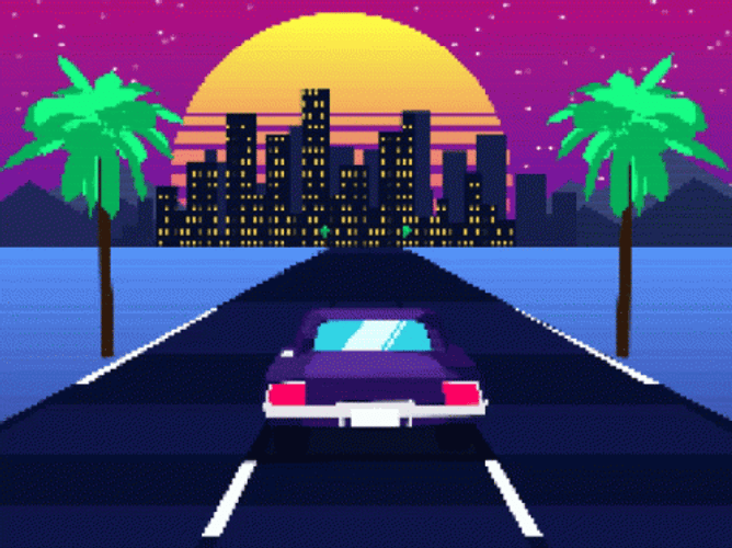 Aesthetic Road Trip GIF