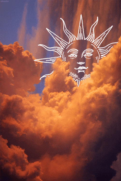 Aesthetic Sun Doodle GIF