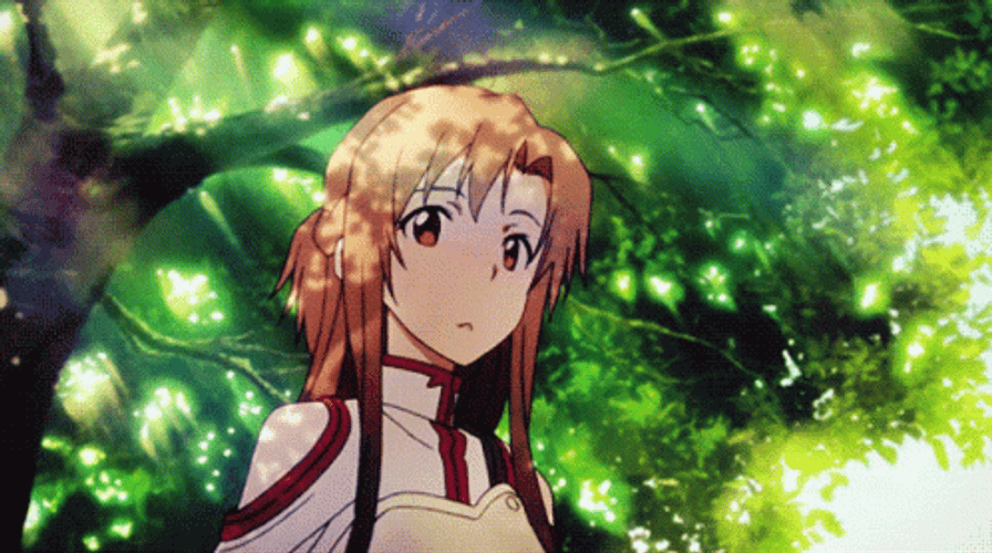 Aesthetic Tree Background Asuna GIF