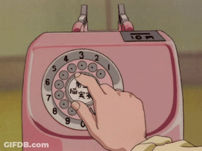 Aesthetic Vintage Telephone GIF