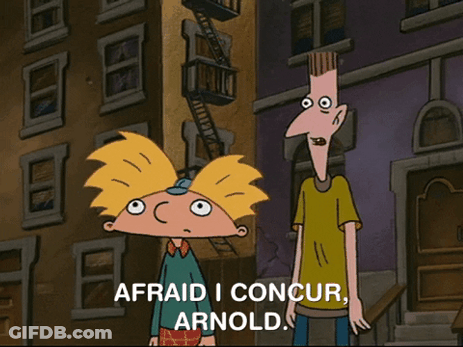 Afraid I Concur Hey Arnold Animation GIF