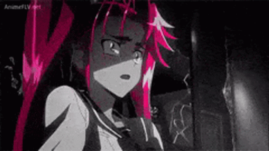 Afraid Saya Takagi Highschool Of The Dead GIF