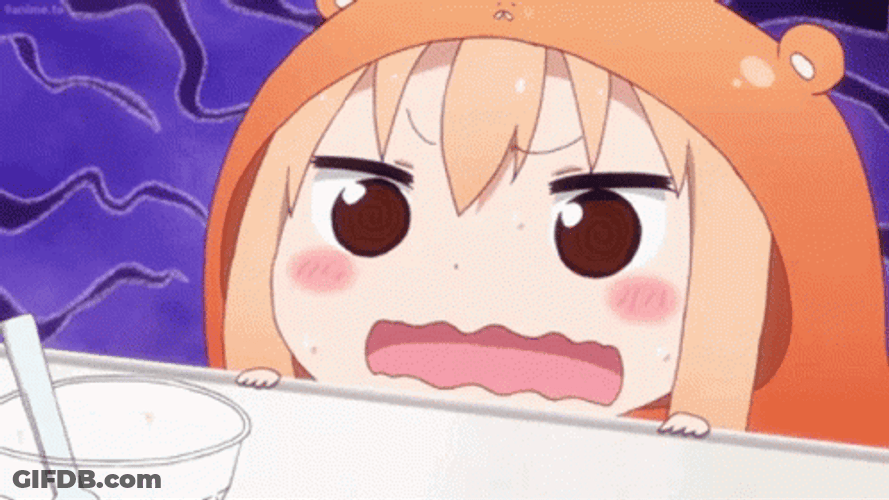 Afraid Umaru Chan GIF