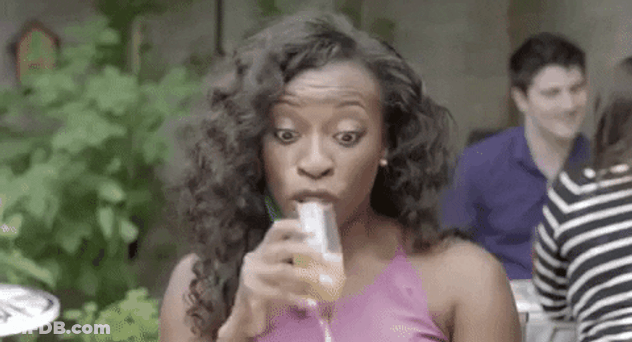 African American Christmas Dinner Wine Drinking GIF