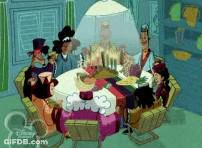 African American Christmas Family Praying GIF