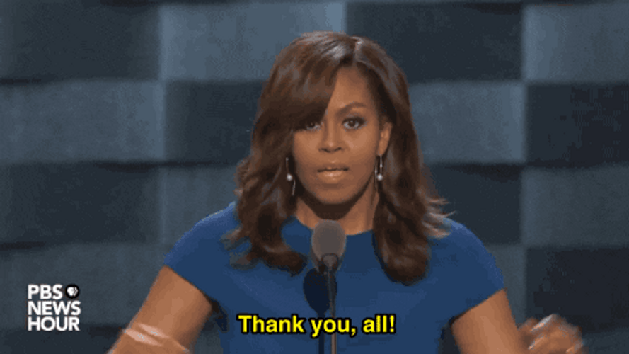 African American Christmas God Bless Michelle Obama GIF