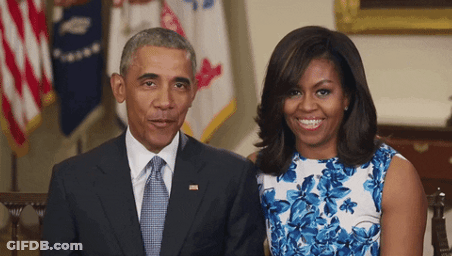 African American Christmas Greetings From The Obamas GIF