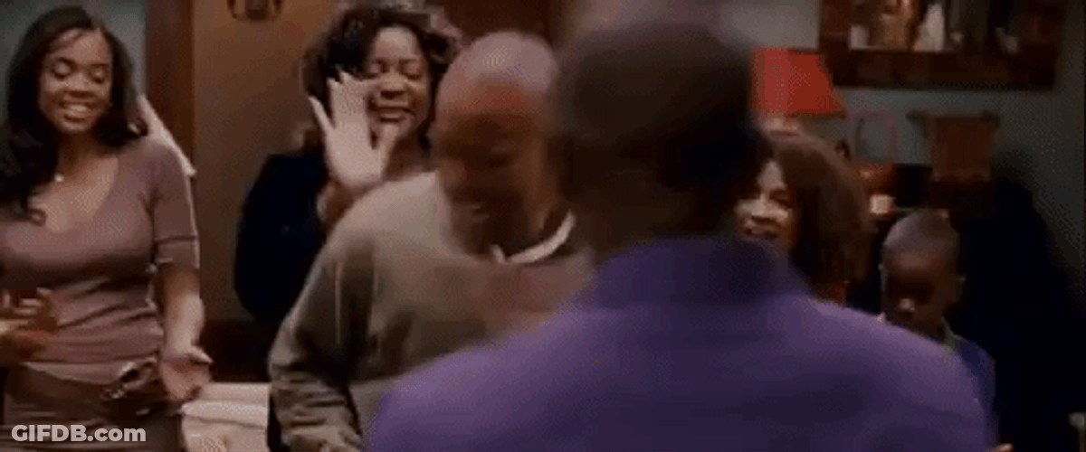 African American Christmas Man Dancing GIF