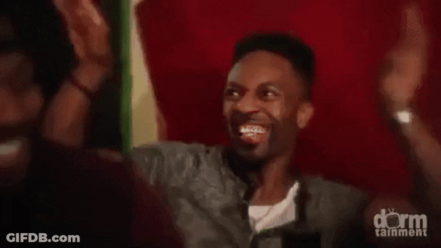 African American Christmas Partying Men GIF