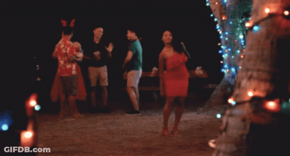 African American Christmas Woman Dancing GIF