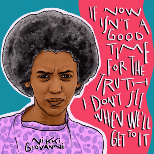 African American Good Morning Nikki Giovani GIF