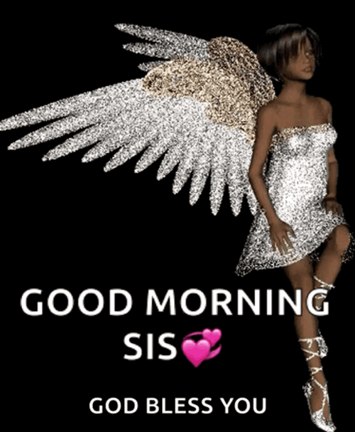 African American Good Morning Sister Angel GIF