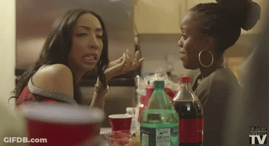 African American Gossip Chat GIF