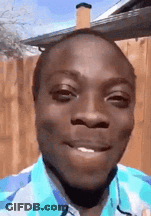 African Guy Licking Lips GIF