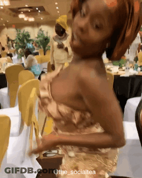 African Lady Dancing In Occasion GIF